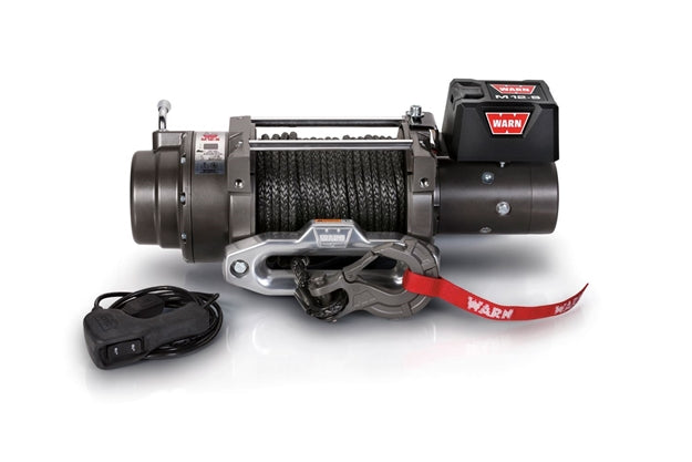 Warn M12-S Recovery 12000lb Winch Product Image, Synthetic Rope 97720