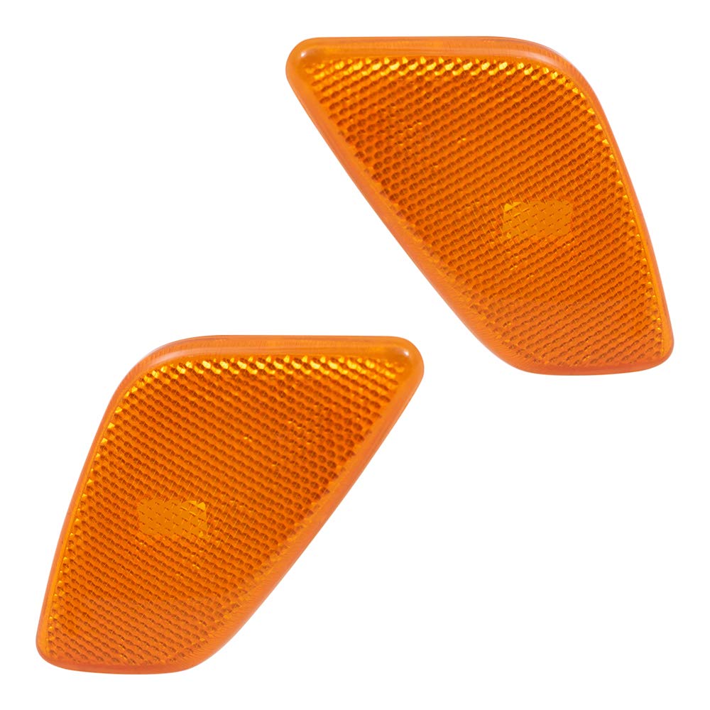 97-06 TJ Wrangler Driver and Passenger Park Signal Side Marker Lights Compatible with 55155629AC 55155628AC