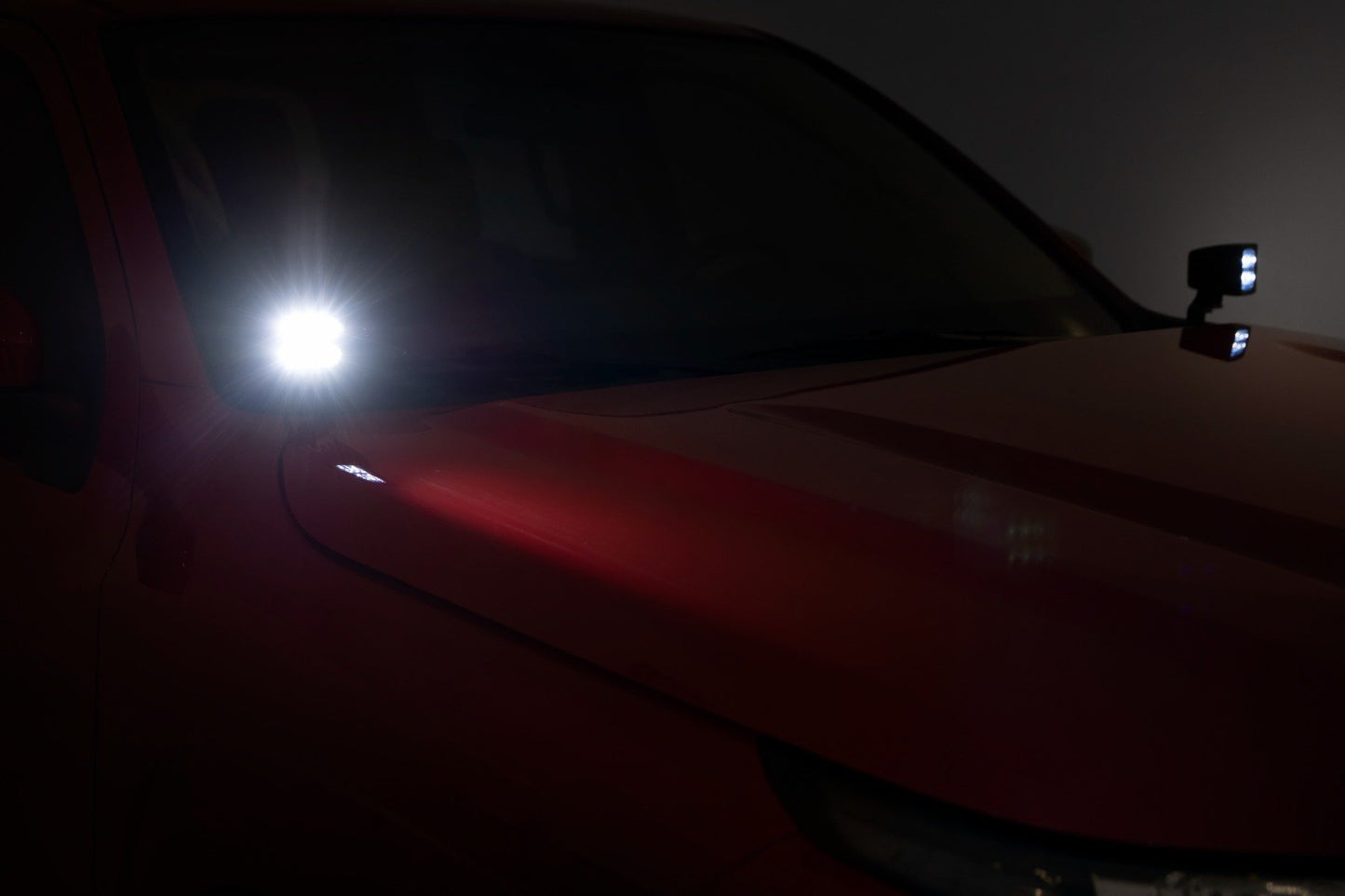 2 Inch Black Series LED Light Pods | Spot | Square | Amber DRL 70903BLKDRLA
