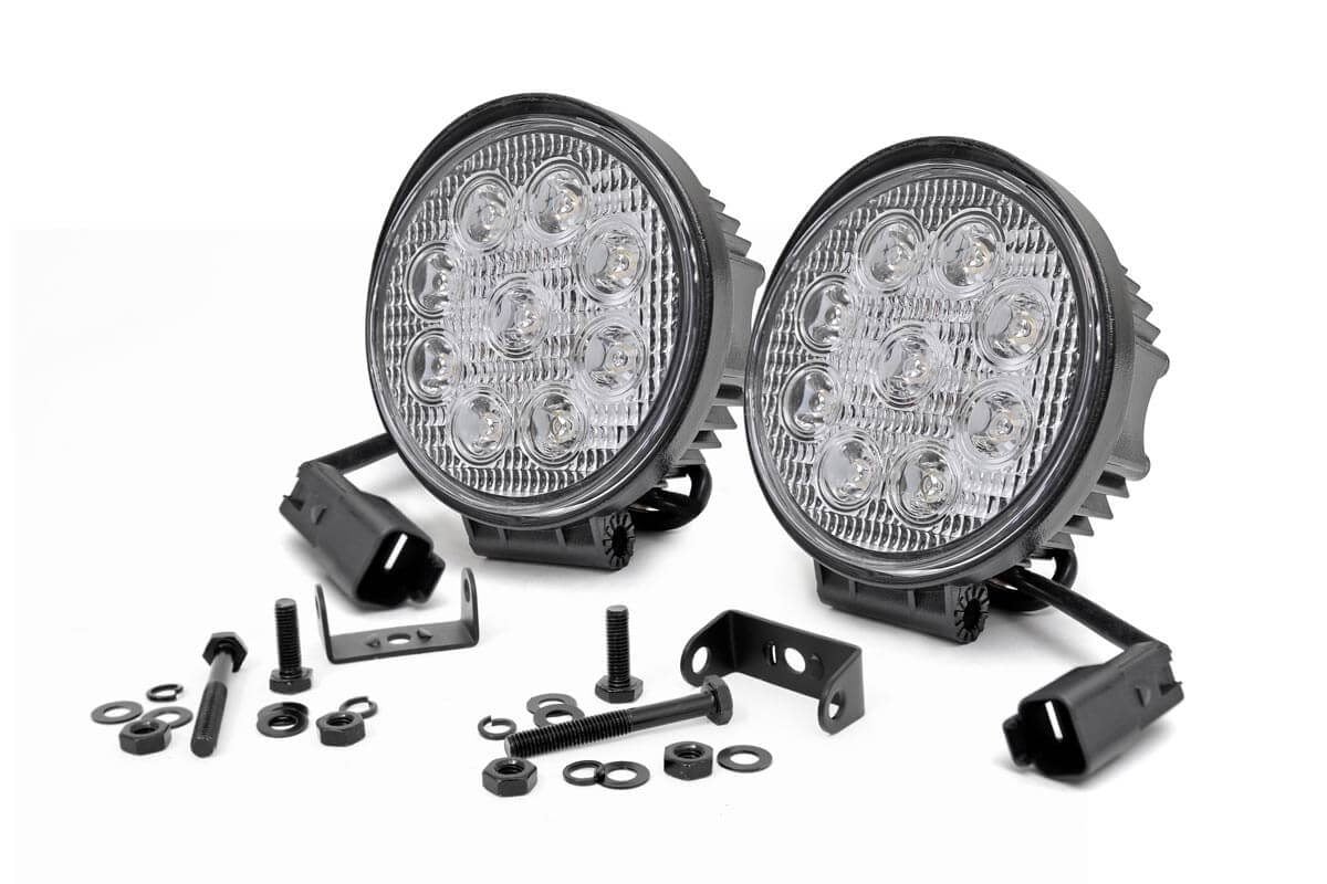 4 Inch Chrome Series LED Light | Round | Pair 70804