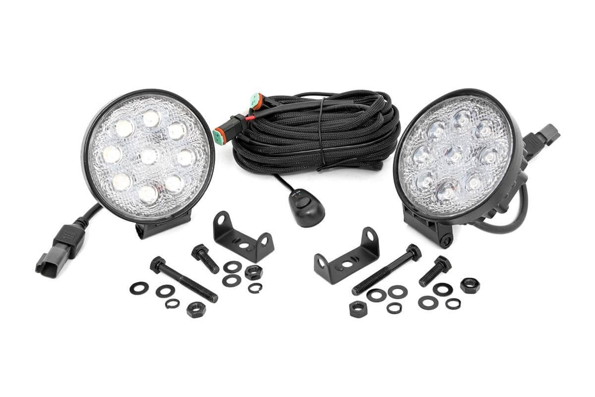 4 Inch Chrome Series LED Light | Round | Pair 70804