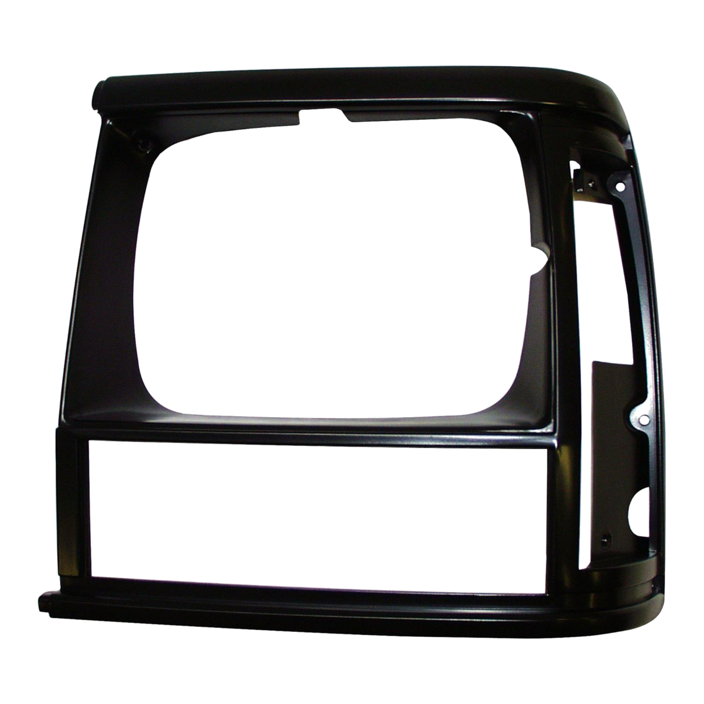 91-92 Jeep XJ Cherokee & Comanche MJ Driver Black Head Light Bezel Black 55034075