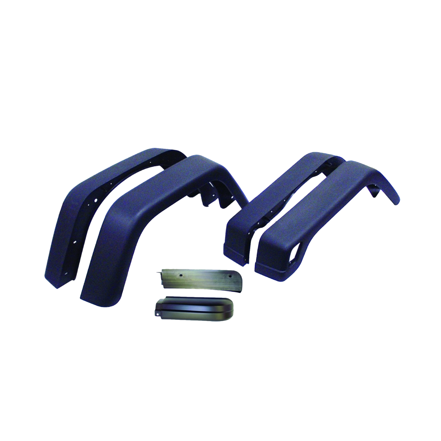 97-06 TJ Fender Flare Kit 6-Piece 7 Inch Wide Without Hardware FLAT BLACK - 55254918K7-6