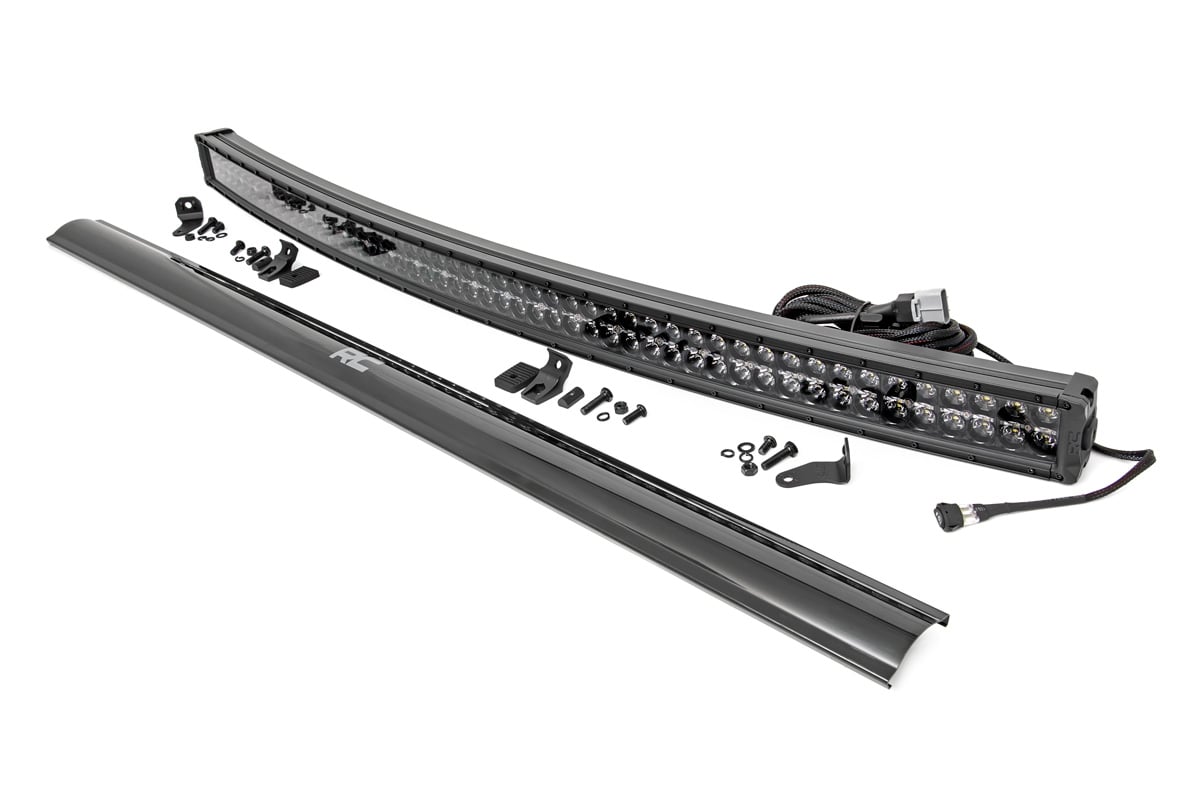 54 Inch Black Series LED Light Bar | Curved | Dual Row | Cool White DRL 72954BD
