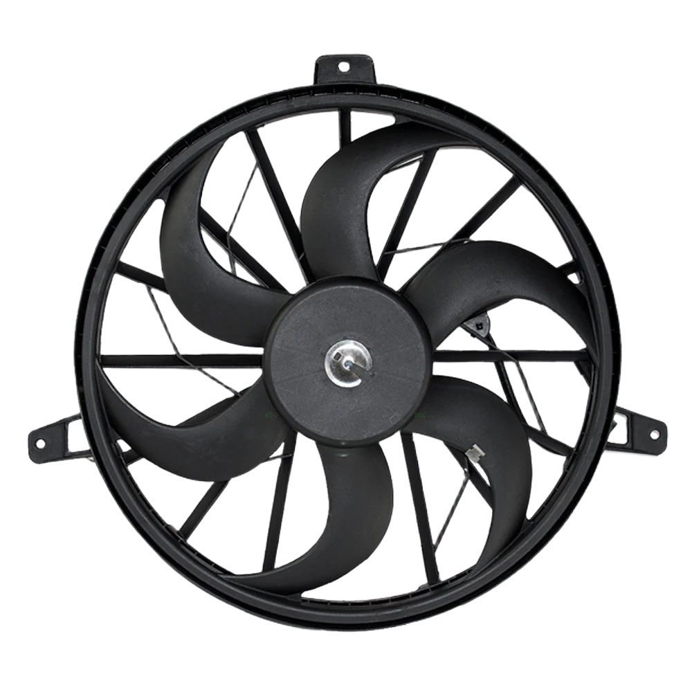 Radiator Cooling Fan Blade with Motor 2 Pin Connector Compatible with Grand Cherokee Liberty 52079528AB