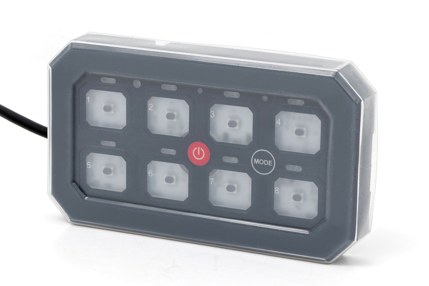 Bluetooth | 8 Gang Switch Panel | RGB Backlit Buttons | Multifunction Modes | 70975