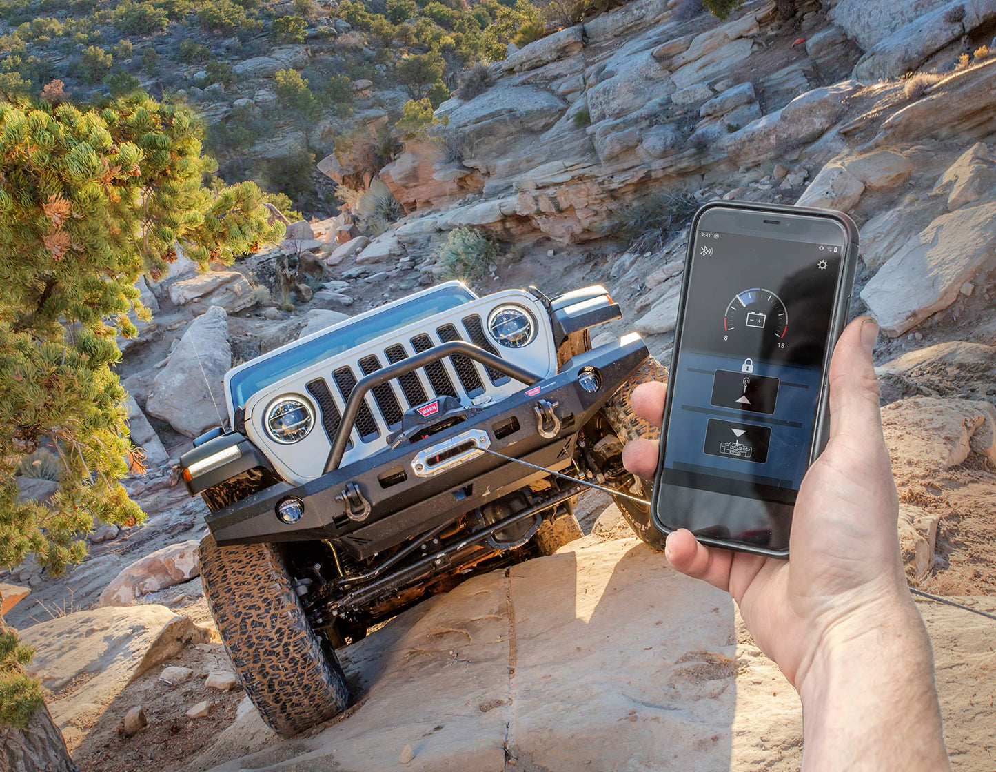 WARN 103945 Wireless HUB Receiver and Phone App - for Truck Winches (Zeon, VR, VR EVO)
