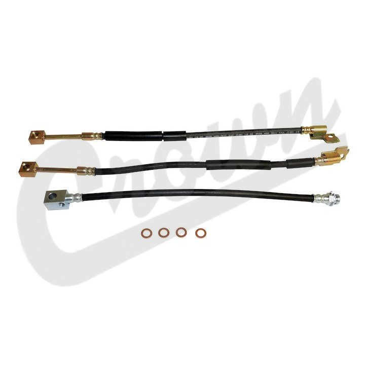Brake Hose Kit BHK4 fits 87-89 Jeep Wrangler YJ