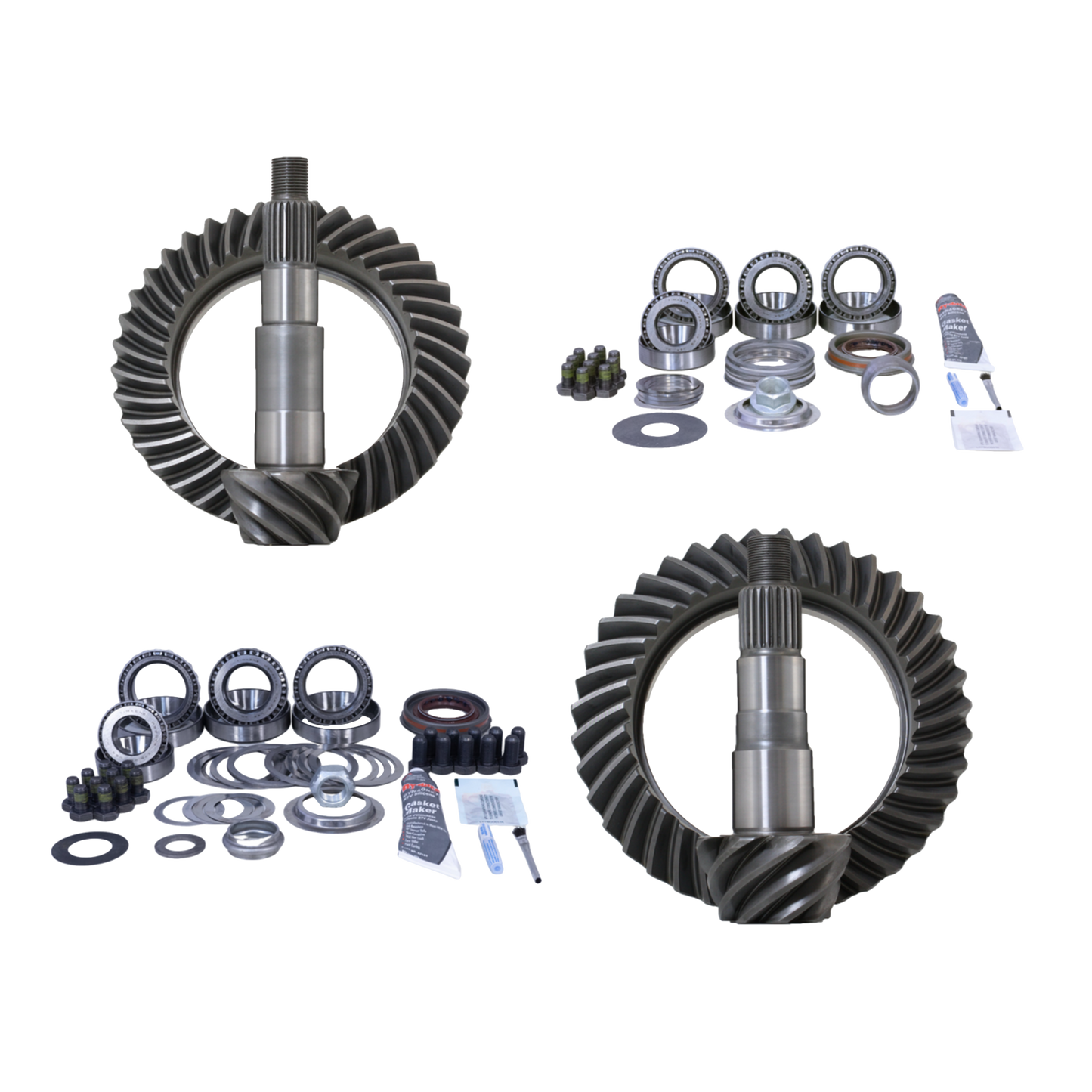Jeep Wrangler TJ and Grand Cherokee Dana 35 Rear 3.73-5.13 Ratio Timken Bearing Gear Package Revolution Gear
