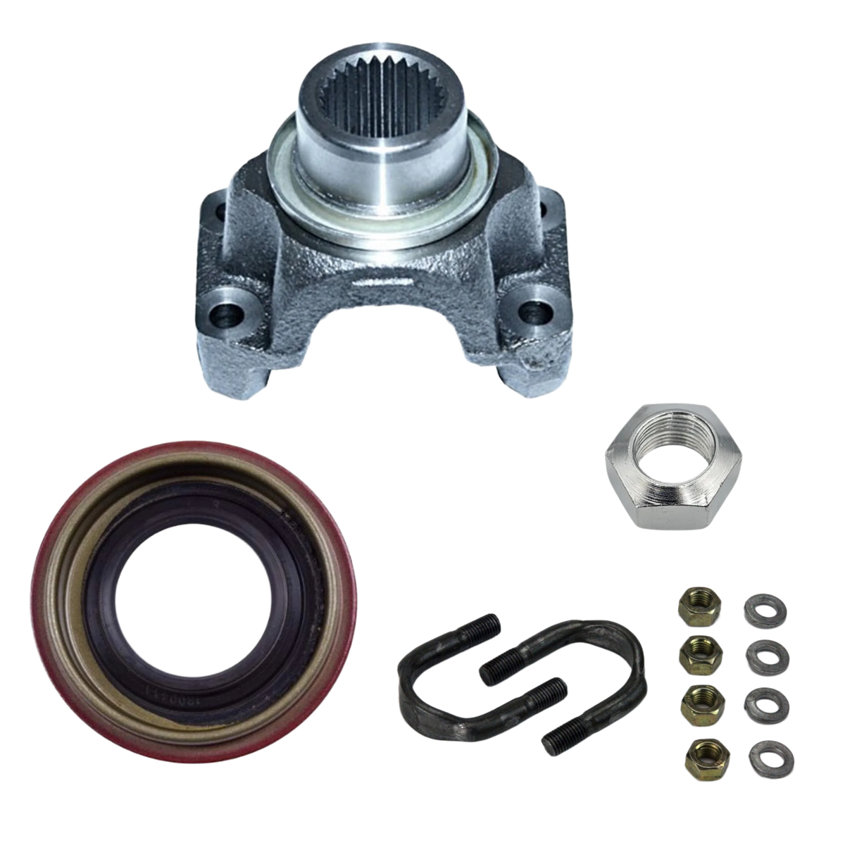 HD Front Dana 30 Pinion Yoke Kit | 1310 U-Bolt | Fit's: CJ YJ TJ XJ MJ ZJ