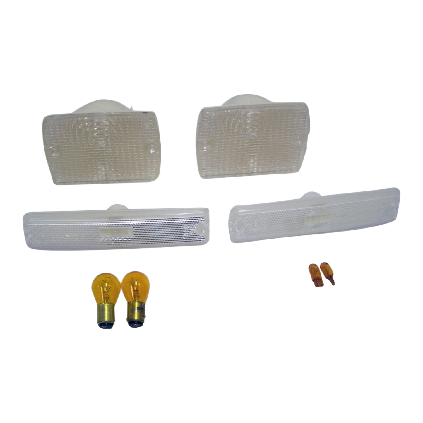 87-95 Jeep YJ Wrangler Clear Parking Sidemarker Lamp Kit YJ-CR-4