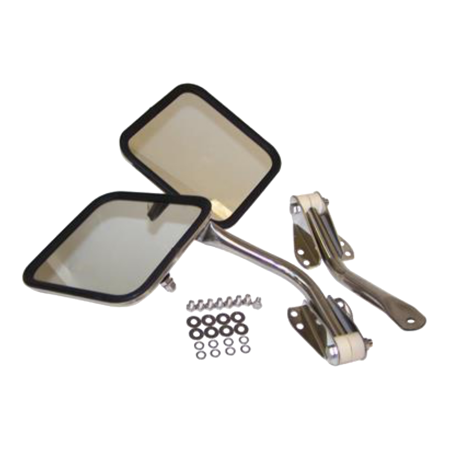87-95 YJ & TJ Wrangler Stainless Steel Mirrors kit for 11005.06 7418