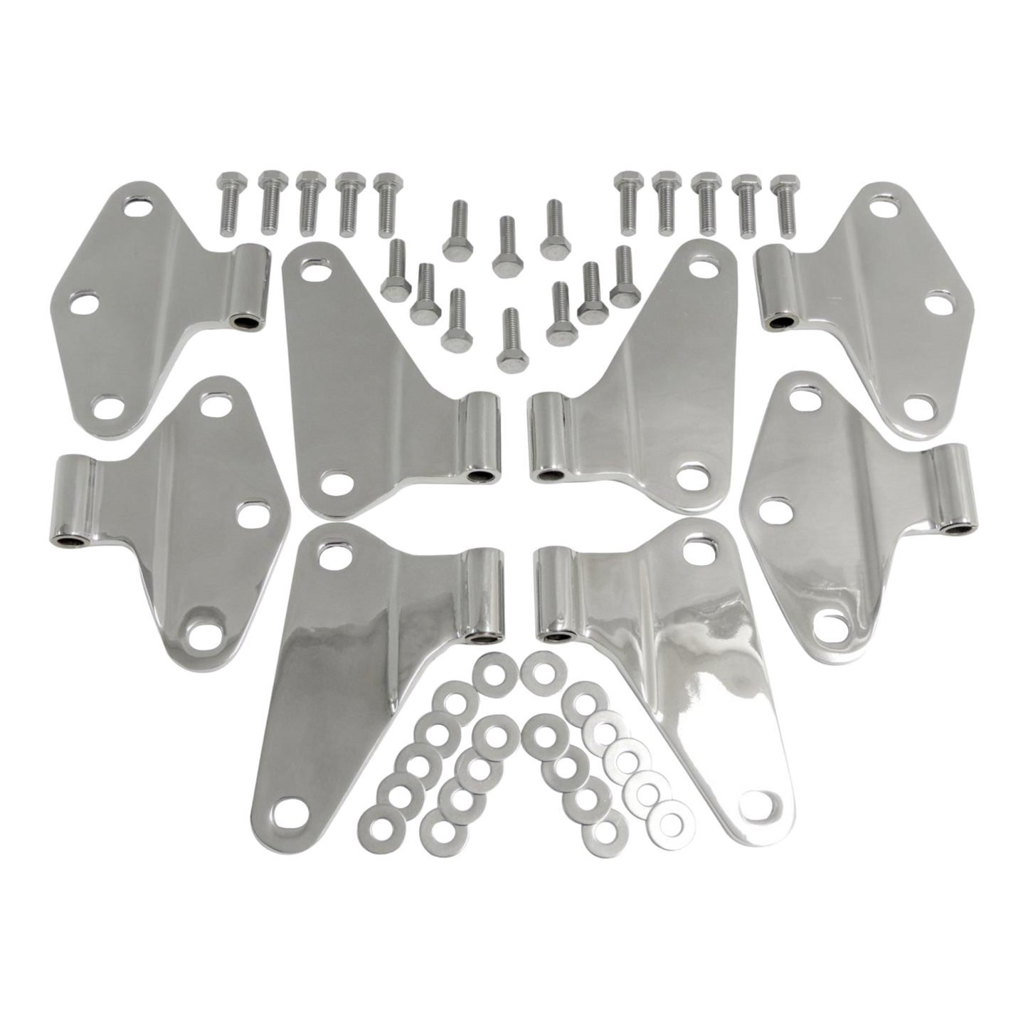 07-18 Jeep JKU (4 door) Wrangler Stainless Body Door Hinges Set 488470 RT34069