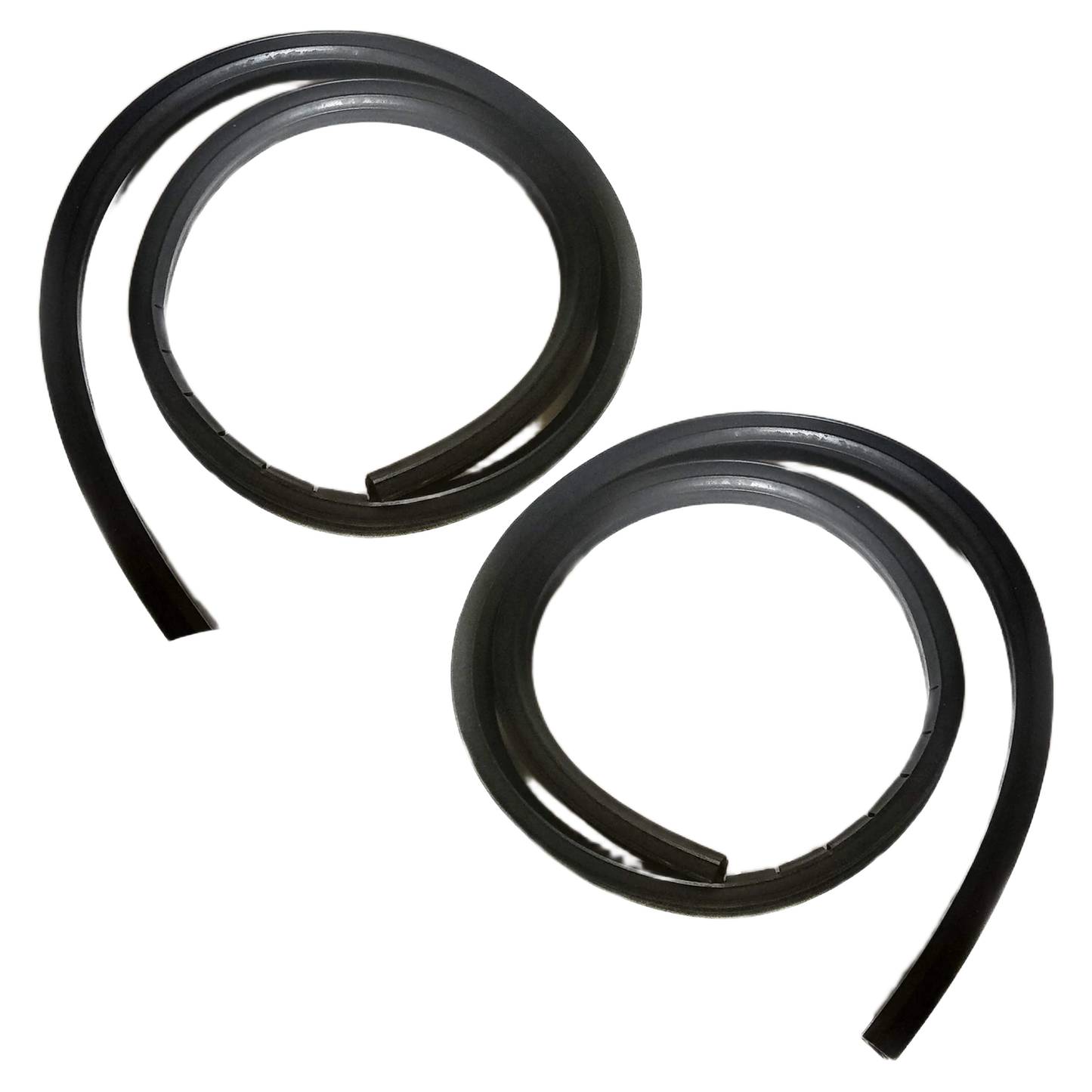 Set of 2 Window Glass Run Channel Seals Driver Left & Passenger Right Side For Jeep CJ 1976-1986 & Wrangler 1987-1995 - CH1394107
