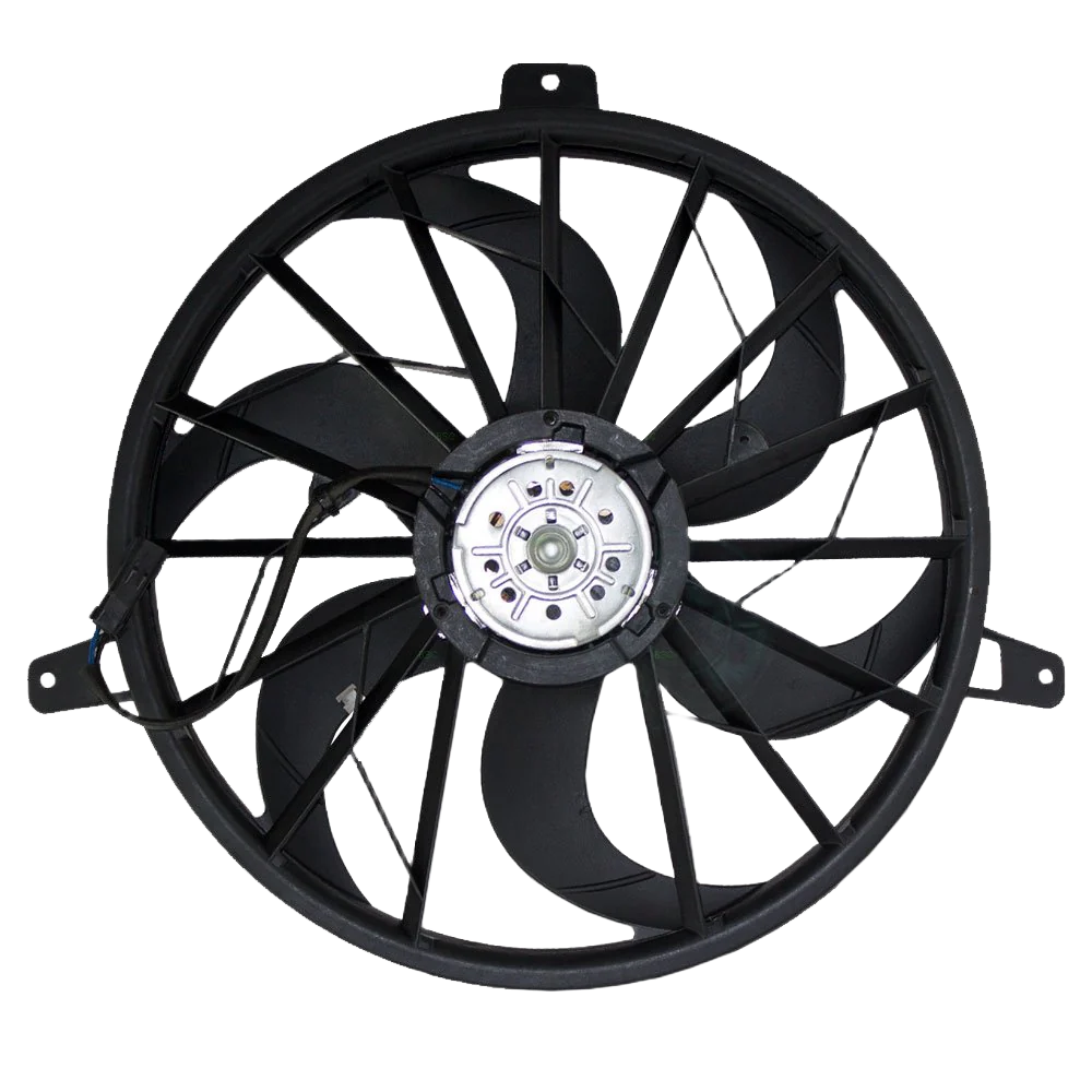Radiator Cooling Fan Blade with Motor 2 Pin Connector Compatible with Grand Cherokee Liberty 52079528AB