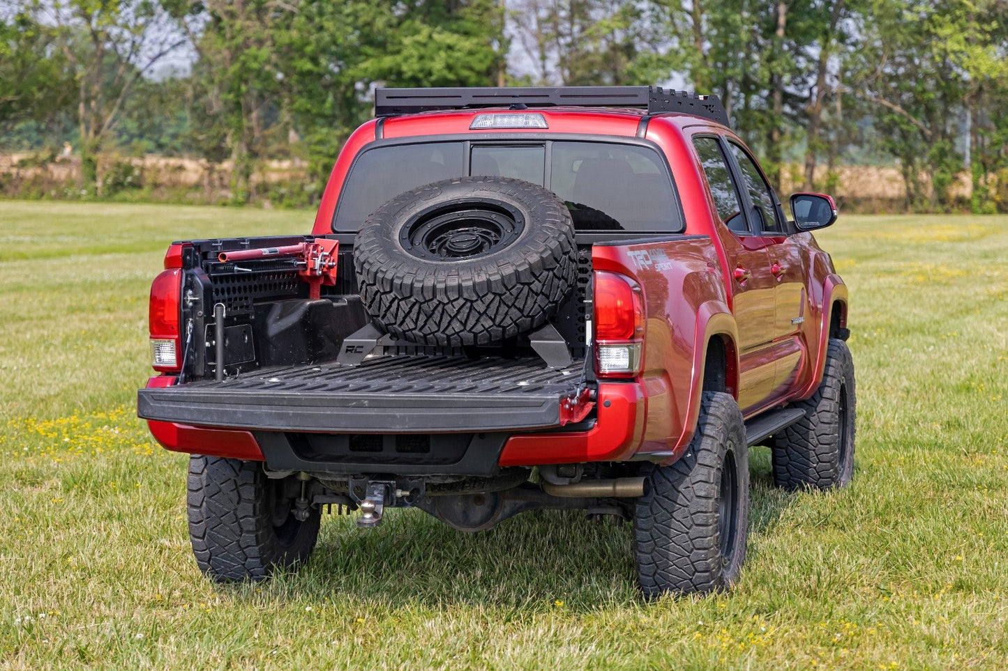 Bed Mount Spare Tire Carrier | Universal (5x5.5 6x5.5 6x135 & 5x5.0 Bolt Patterns) 73110