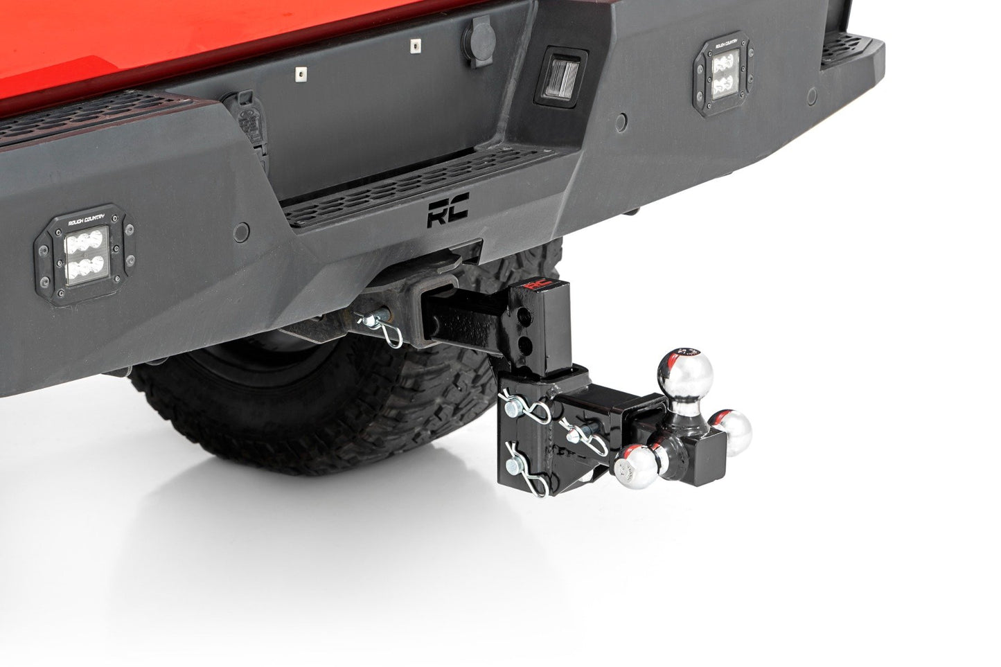 Adjustable Trailer Hitch | 6 Inch Drop | Multi-Ball Mount | Fits 2 Inch Receiver 99100