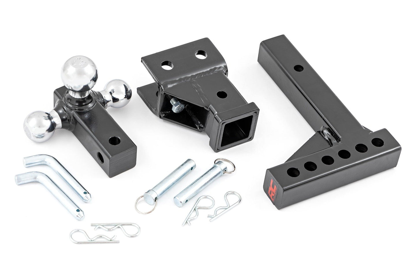 Adjustable Trailer Hitch | 6 Inch Drop | Multi-Ball Mount | Fits 2 Inch Receiver 99100