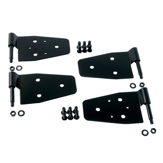 87-06 Jeep Wrangler YJ, TJ, LJ Black Door Hinge Kit Steel, Black 11202.01 RT26003