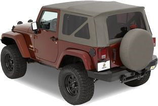 Jeep 2 Dr JK Wrangler Bestop Sailcloth Replace-a-top w/Tinted Wi