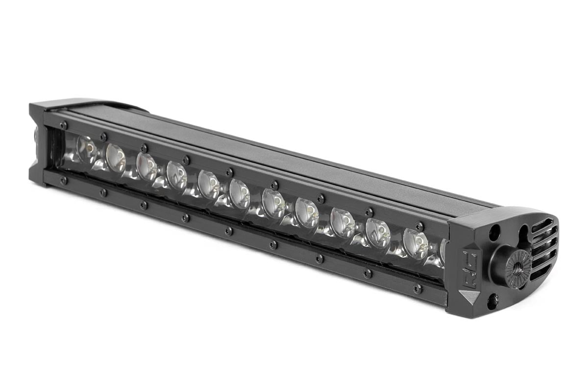 12 Inch Black Series LED Light Bar | Single Row | Cool White DRL 70712BLDRL