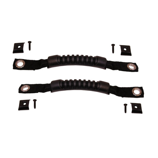 Door Pull Straps for Jeep CJ/Wrangler YJ | Nylon, Black | 11825.01 | Fits 1976-1995 Jeep CJ & Wrangler YJ