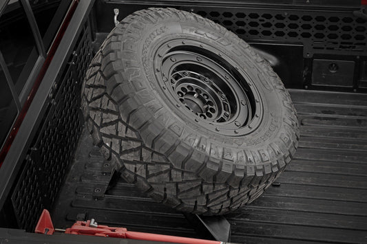 Bed Mount Spare Tire Carrier | Universal (5x5.5 6x5.5 6x135 & 5x5.0 Bolt Patterns) 73110