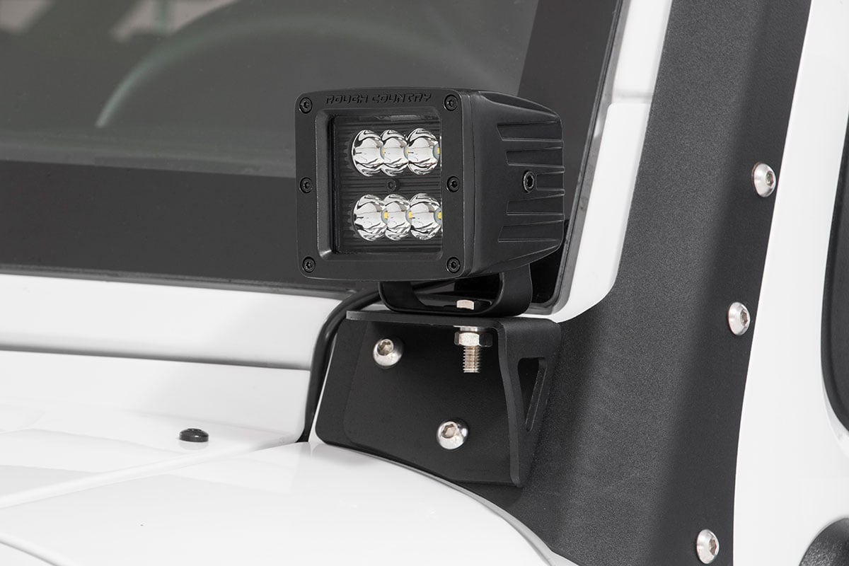 2 Inch Black Series LED Light Pods | Spot | Square 70903BL