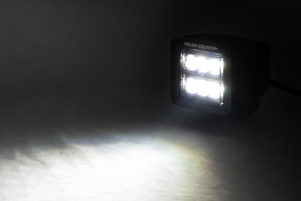 2 Inch Black Series LED Light Pods | Spot | Square 70903BL