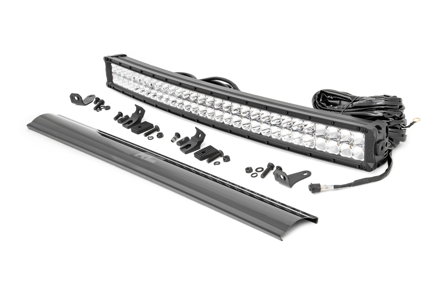 30 Inch Chrome Series LED Light Bar | Curved | Dual Row | Cool White DRL 72930D