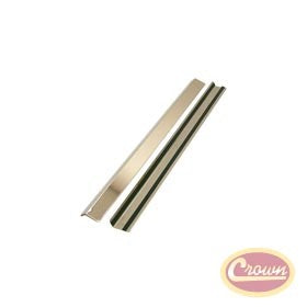 76-95 Jeep CJ7 CJ8 & YJ Wrangler Stainless Entry Guards 7416