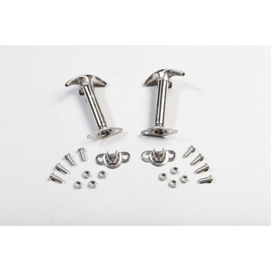 Hood Catch Kit, Stainless Steel | 11116.01 7401 RT34011 | Fits 1941-1986 Jeep CJ; 1987-1995 YJ