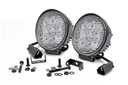 4 Inch Chrome Series LED Light | Round | Pair 70804