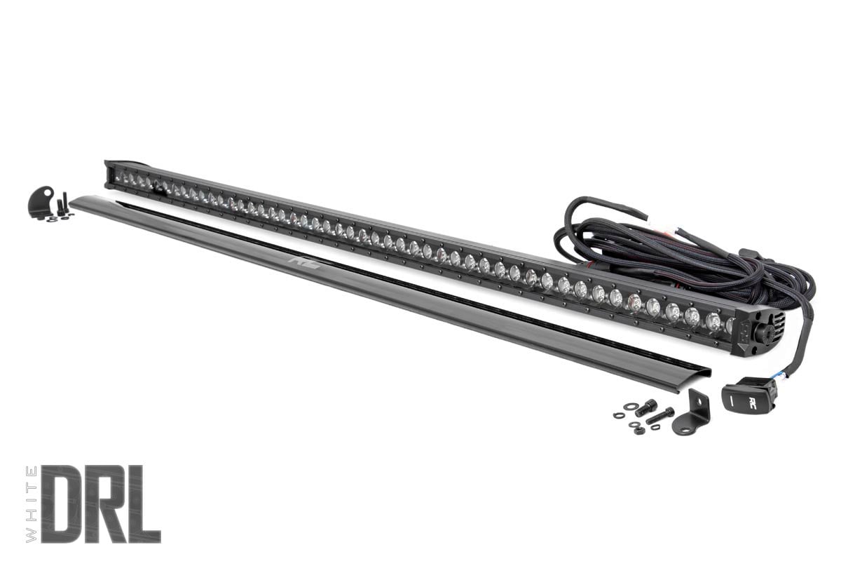 50 Inch Black Series LED Light Bar | Single Row | Cool White DRL 70750BLDRL