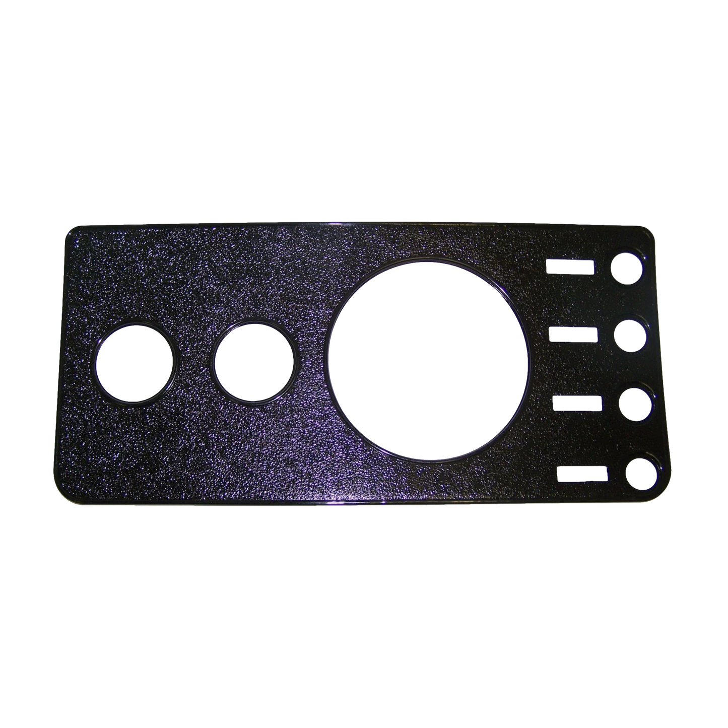 76-86 Jeep CJ OE Black Plastic Dash Overlay w/o Radio 5457117NR