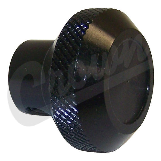 Black Billet Knob (single) 5459189B fits 68–86 Jeep CJ5, CJ6, CJ7, CJ8, SJ & J-Series