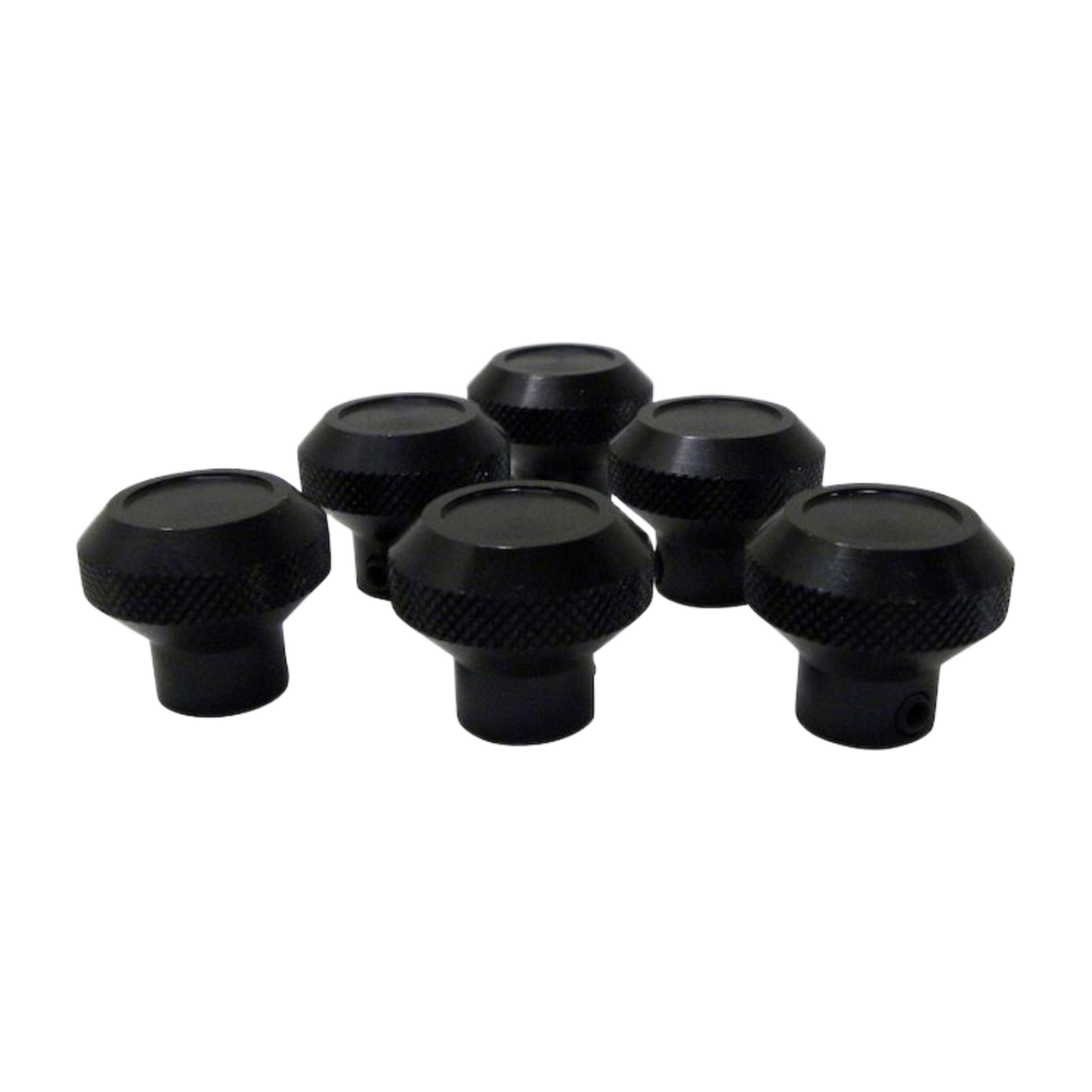 76-86 Jeep CJ Black Billet Dash Control Knobs 5459189BK