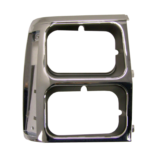 84-90 Jeep XJ Cherokee Black Chrome Pas Headlight Bezel 55008046