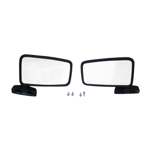 87- 93 Jeep Yj Wrangler Black Full Door Mirror Kit 11002.19 55027207K