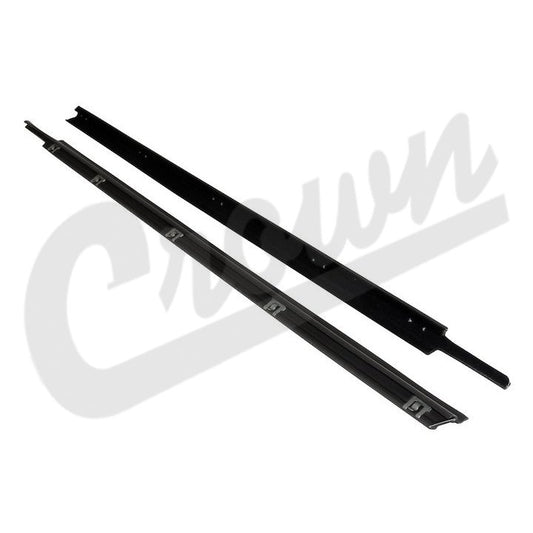 Door Glass Weatherstrip Kit (Outer) 55176565K fits 97-06 Jeep Wrangler TJ