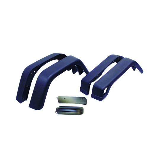 97-06 TJ Fender Flare Kit 6-Piece 7 Inch Wide Without Hardware FLAT BLACK - 55254918K7-6