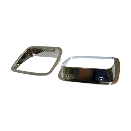 87-95 Jeep YJ Wrangler Chrome Headlamp Bezel Set 56003104K 12419.05