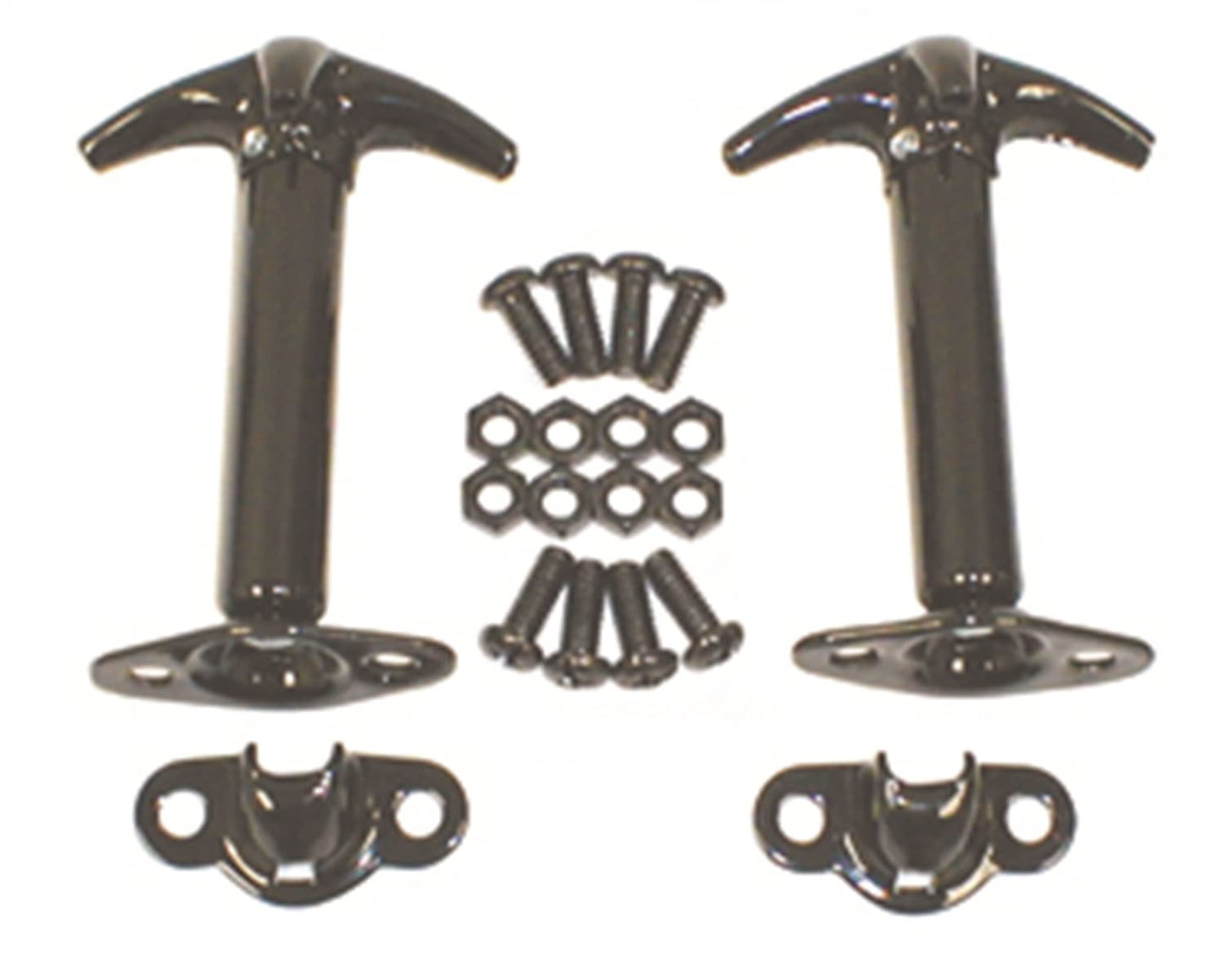 Hood Catch Kit, Black | 11210.01 488601 7601 | Fits 1941-1995 Jeep CJ & Wrangler YJ