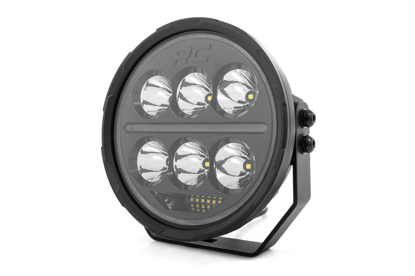 Black Series Halo LED Light Pair | White/Amber DRL | 6.5 Inch | Round 70805A
