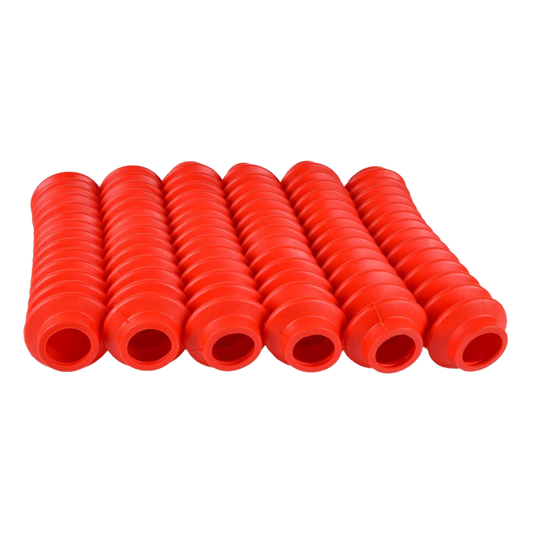 6 Shock Boots RED Fits Most Shocks for Jeep Universal Off Road Vehicles