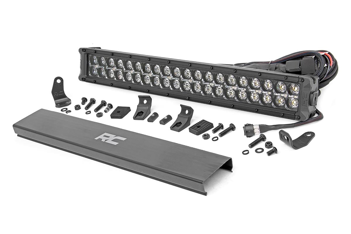 20 Inch Black Series LED Light Bar | Dual Row | Cool White DRL 70920BD