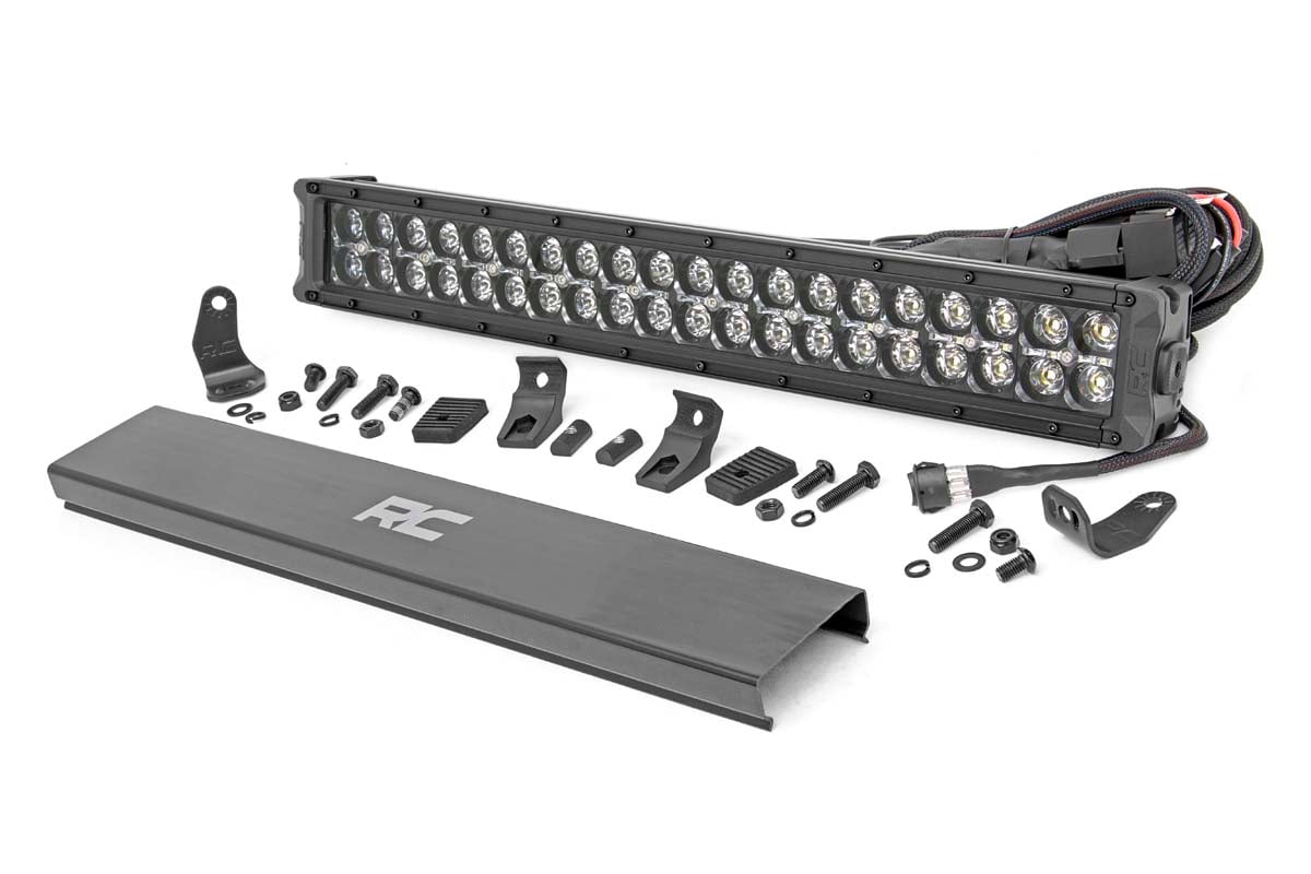 20 Inch Black Series LED Light Bar | Dual Row | Amber DRL 70920BDA
