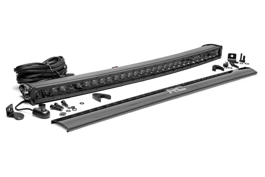 30 Inch Black Series LED Light Bar | Curved | Single Row 72730BL