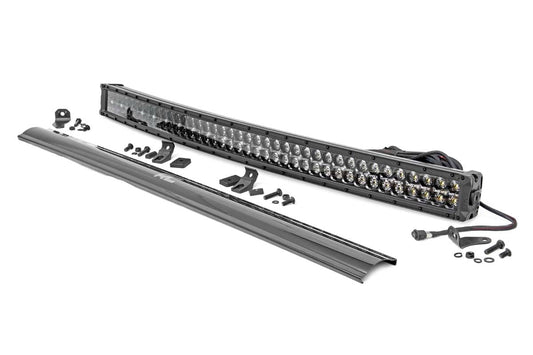 40 Inch Black Series LED Light Bar | Curved | Dual Row | Cool White DRL 72940BD
