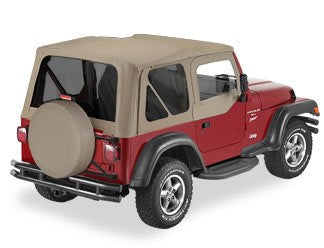97-02 TJ Sail Cloth Replace A Top w/Upper Dr Skins & Tinted Win